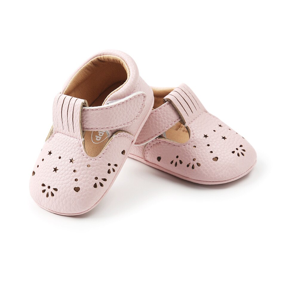 Baby Girl Shoes in White and Pink