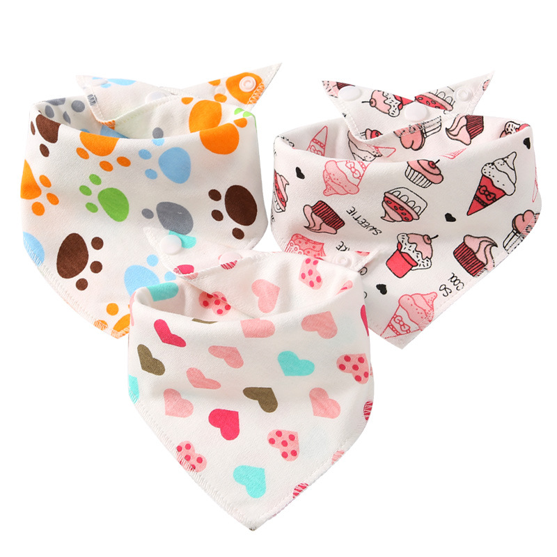 Babies Waterproof Triangle Cotton Bandana