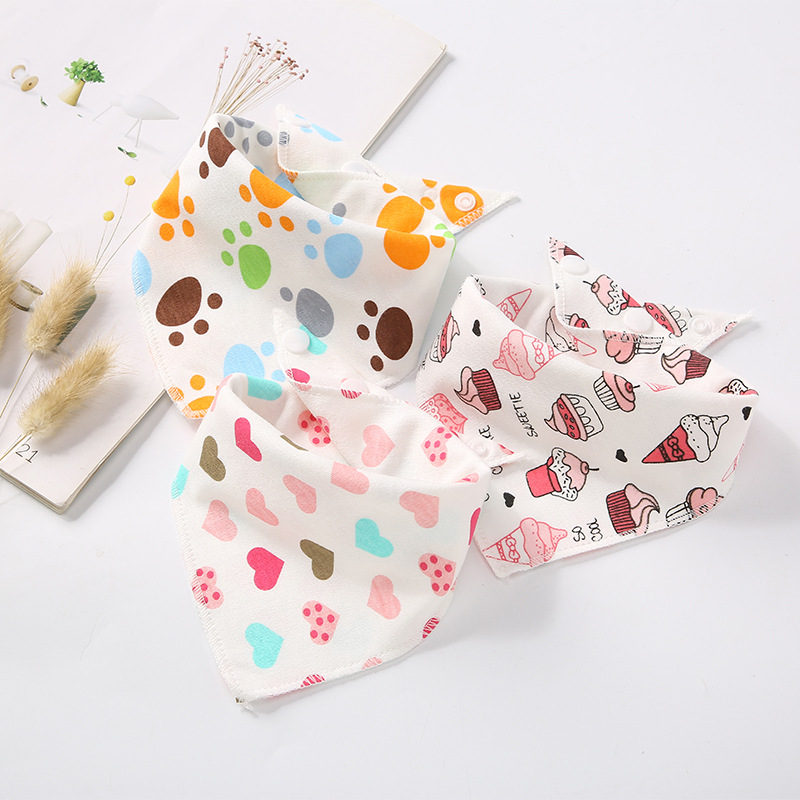 Babies Waterproof Triangle Cotton Bandana