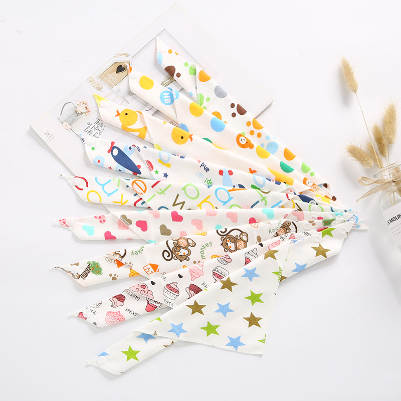 Babies Waterproof Triangle Cotton Bandana