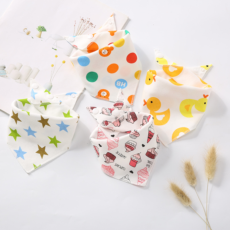 Babies Waterproof Triangle Cotton Bandana