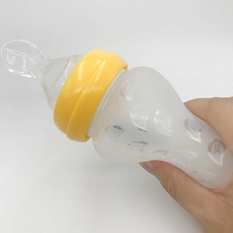 Spoon Style Silicone Baby Feeding Bottle
