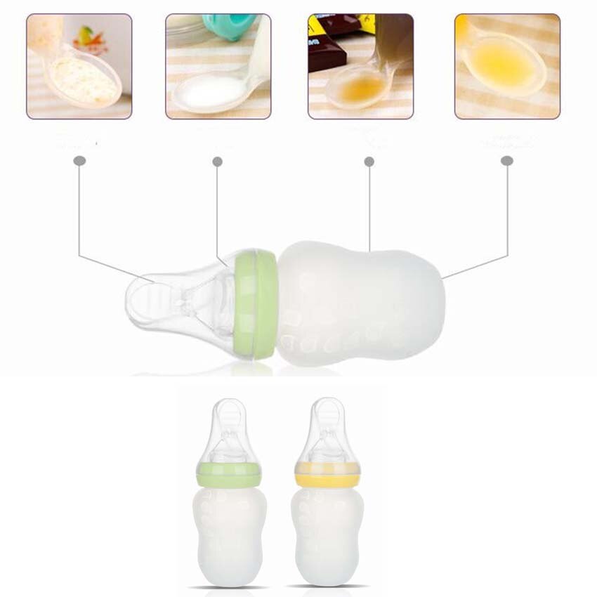 Spoon Style Silicone Baby Feeding Bottle