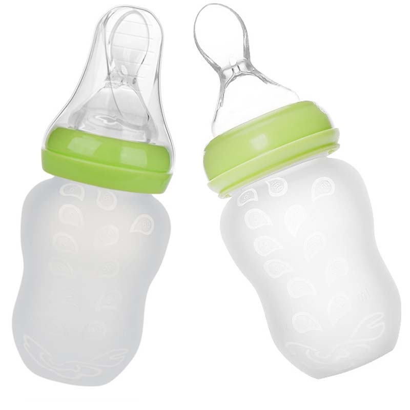 Spoon Style Silicone Baby Feeding Bottle