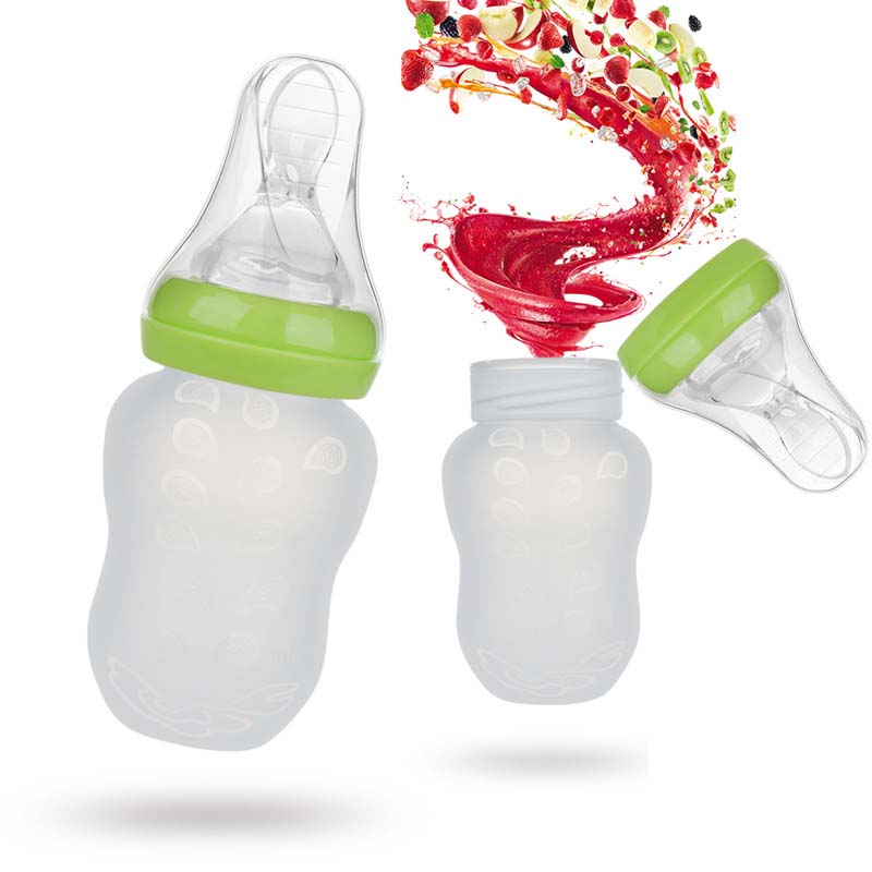 Spoon Style Silicone Baby Feeding Bottle