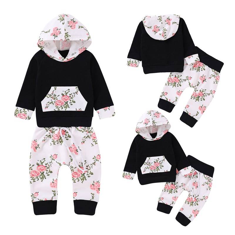 Baby's Winter Cotton Hooded Tracksuit