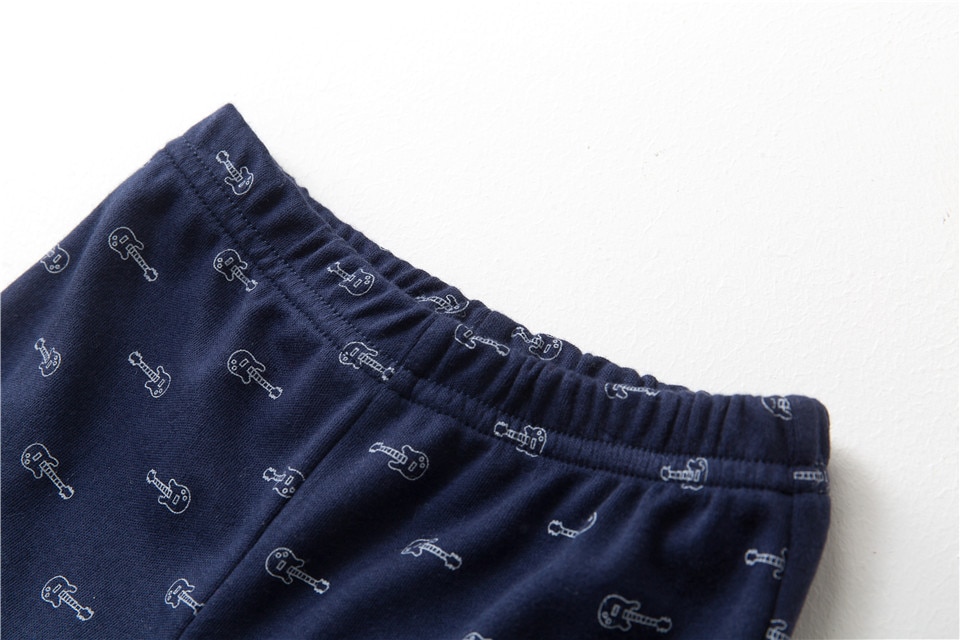 Baby's Cotton Pants with Elastic Waist 3 pcs Set