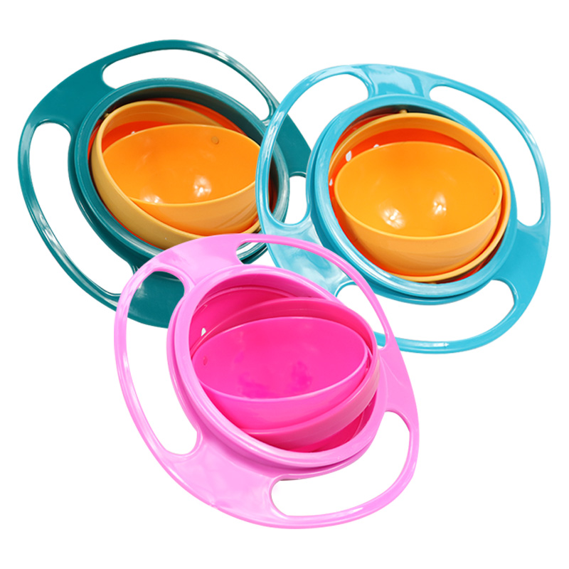 Baby's Rotating Plastic Bowl