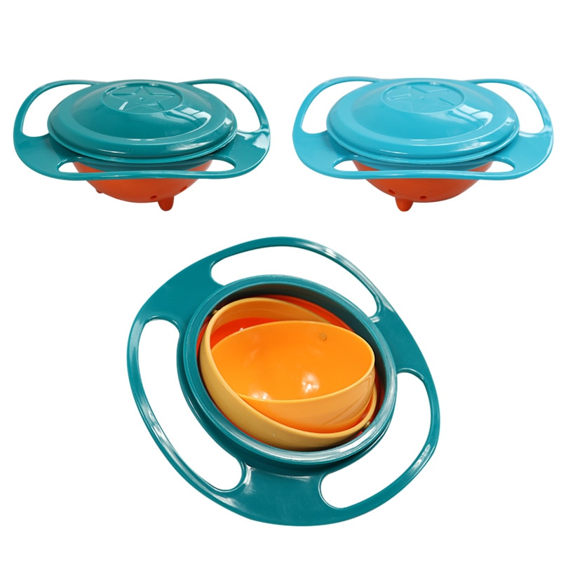 Baby's Rotating Plastic Bowl