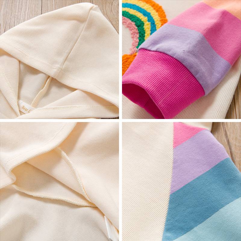 Colorful Girl's Hooded Dresses