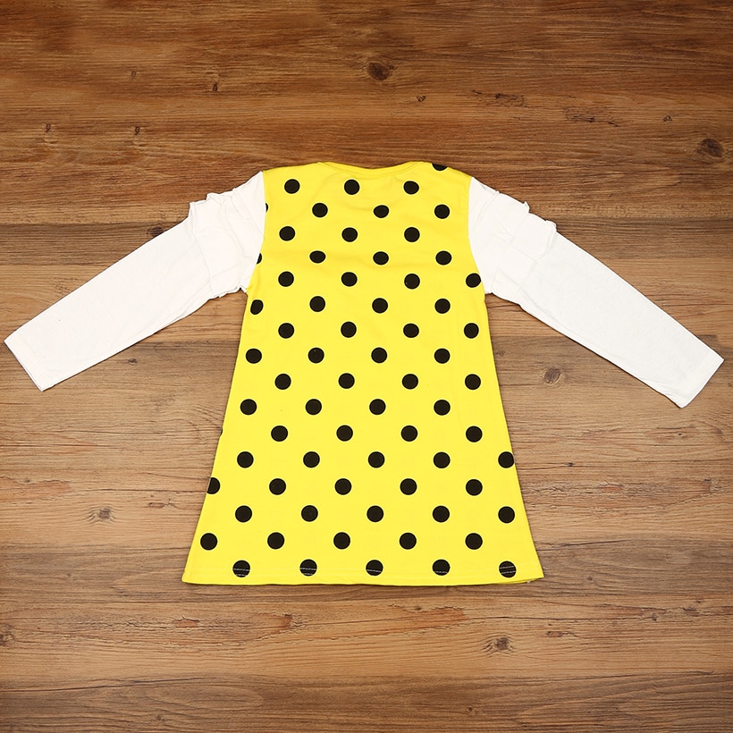 Girls Polka Dot Printed Dress