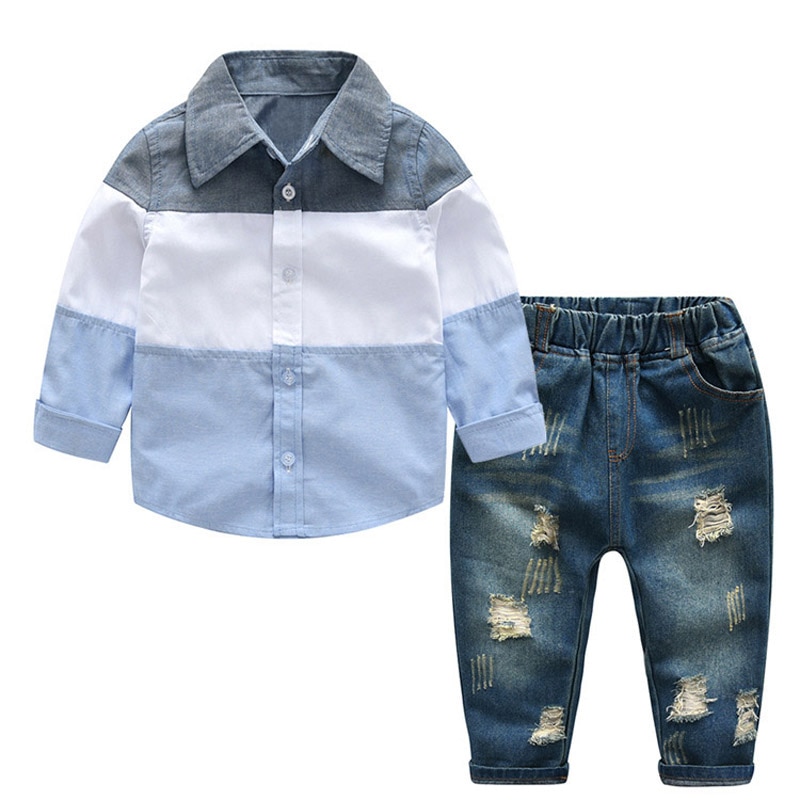 Boys' Casual Summer and Autumn Clothing Set