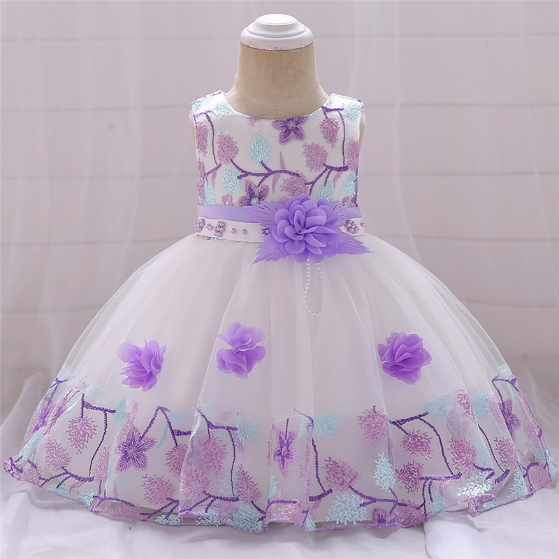 Baby Girl's Lace Patterned Party Dress