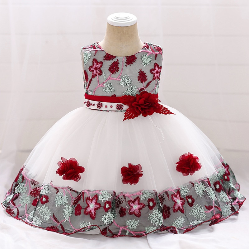 Baby Girl's Lace Patterned Party Dress