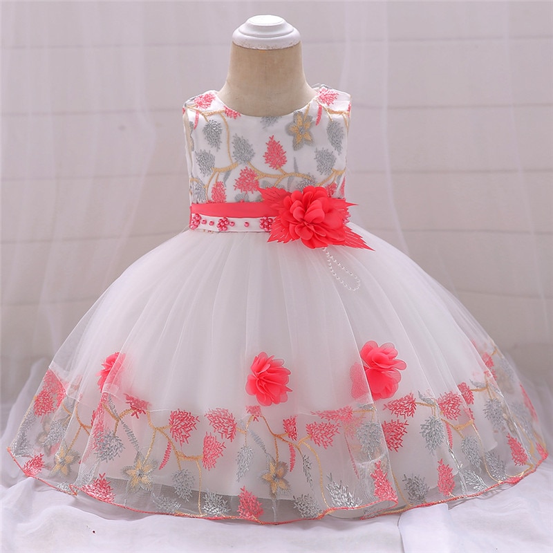 Baby Girl's Lace Patterned Party Dress