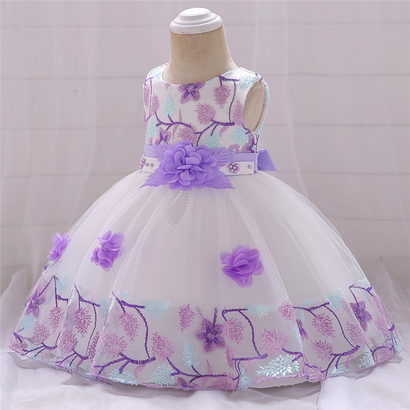 Baby Girl's Lace Patterned Party Dress