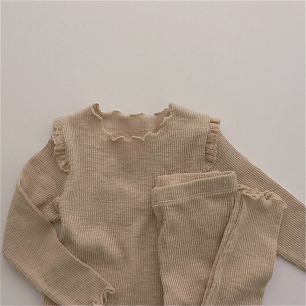 Baby Girl's Solid Clothing Set