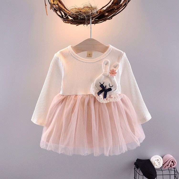 Baby Girl's Cartoon Rabbit Dress