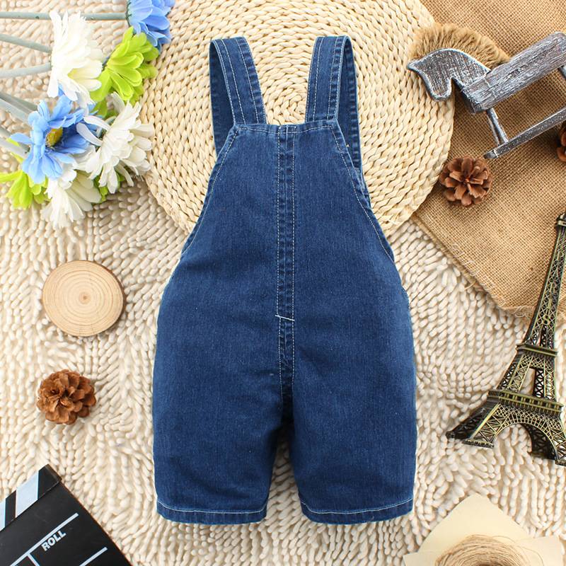 Baby Boy's Dog Style Denim Dungaree