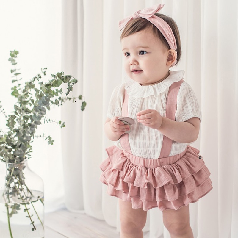 Baby Girl's Ruffle Skirt with Straps
