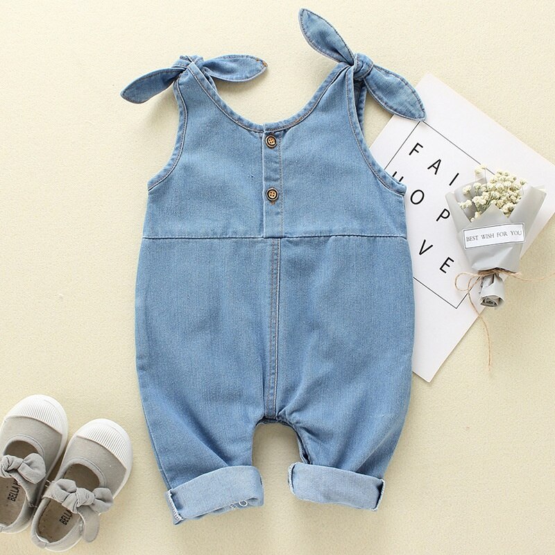 Summer Baby Girl's Denim Romper