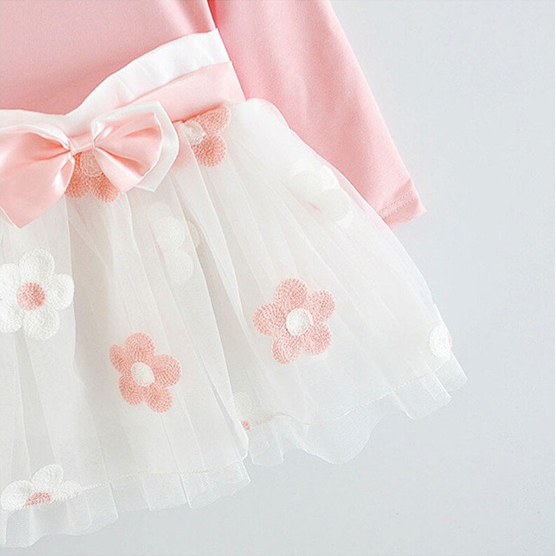 Floral Long Sleeved Baby Girl's Dress