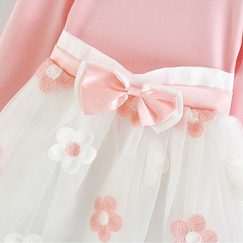 Floral Long Sleeved Baby Girl's Dress