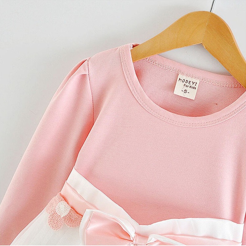 Floral Long Sleeved Baby Girl's Dress