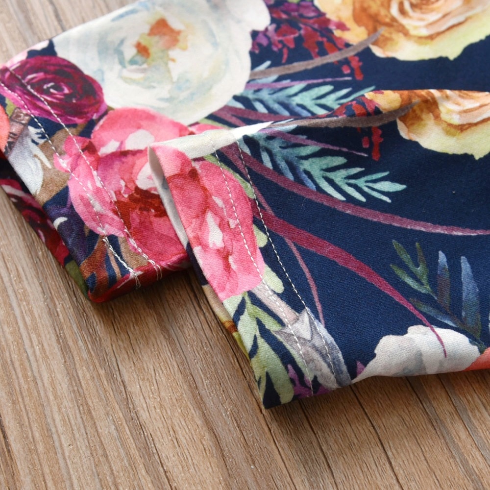 Baby Girl's Floral Print Romper and Pants 2 Pcs Set